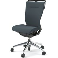 【設置込】イトーキ コセールチェア ハイバック 肘無 ハンガー付 アルミ脚 オフブラック×ホワイト×オフブラック 1脚（直送品）
