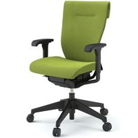【設置込】イトーキ コセールチェア ハイバック 可動肘付 樹脂脚 モスグリーン×オフブラック×モスグリーン 1脚（直送品）