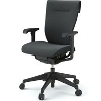 【設置込】イトーキ コセールチェア ハイバック 可動肘付 樹脂脚 オフブラック×オフブラック×オフブラック 1脚（直送品）