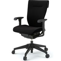 【設置込】イトーキ コセールチェア ハイバック 可動肘付 樹脂脚 ブラック×ライトグレー×ブラック 1脚（直送品）