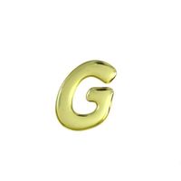 光 ゴールドメタル文字 「G」 天地35mm×1mm GM35ーG GM35-G 1個（直送品）
