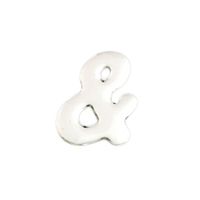 光 シルバーメタル文字 「&」 天地35mm×1mm SM35ー13 SM35-13 1個（直送品）