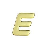 光 ゴールドメタル文字 「E」 天地60mm×1mm GM60ーE GM60-E 1個（直送品）