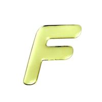光 ゴールドメタル文字 「F」 天地60mm×1mm GM60ーF GM60-F 1個（直送品）