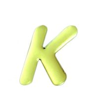 光 ゴールドメタル文字 「K」 天地60mm×1mm GM60ーK GM60-K 1個（直送品）