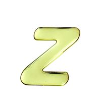光 ゴールドメタル文字 「Z」 天地60mm×1mm GM60ーZ GM60-Z 1個（直送品）