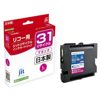 リコー（RICOH）用 リサイクルインク JIT-R31MH マゼンタ 大容量 （GC31MH） 1個