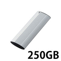 SSD 外付け ポータブル 250GB USB3.2(Gen2) シルバー ESD-EH0250GSV エレコム 1個