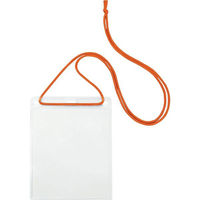 オープン工業 吊り下げ名札 イベント用 橙 NL-12-RG 1袋（わけあり品）