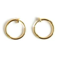 日本紐釦貿易(Nippon Chuko) 日本紐釦貿易 フープイヤリング 5組入り 外径15mm ゴールド KE173-G　3袋（直送品）