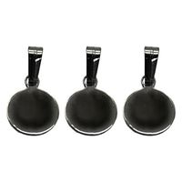 日本紐釦貿易 台付ペンダント金具 丸 10個入り W10×H18mm ブラックニッケル KE204-BN（直送品）