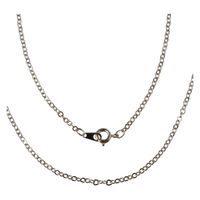 日本紐釦貿易(Nippon Chuko) 日本紐釦貿易 ネックレスチェーン 3本入り 60cm シルバー KE313-S　5袋（直送品）