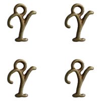 日本紐釦貿易(Nippon Chuko) 日本紐釦貿易 イニシャルチャーム Y アンティークゴールド W7×H9mm 5個入 KE774（直送品）