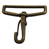 日本紐釦貿易 バッグ用ナスカン 全長5.2cm 内径巾5cm アンティークゴールド 10個入 S27-208（直送品）