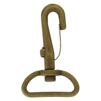 日本紐釦貿易 バッグ用ナスカン 全長4.9cm 内径巾2.4cm アンティークゴールド 10個入 S27-204（直送品）