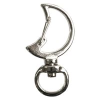 日本紐釦貿易(Nippon Chuko) 日本紐釦貿易 チャームナスカン 月 シルバー 外径W1.9cm 10個入 S27-507-S　3袋（直送品）