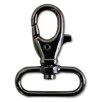 日本紐釦貿易 バッグ用ナスカン 内径3.1xH5.2cm 6個入 黒ニッケル S27-68-B 手芸用品（直送品）