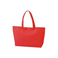 アズワン 不織布バッグ 船底ホック付きA4横 赤 63-1291-48 1箱(100枚)（直送品）