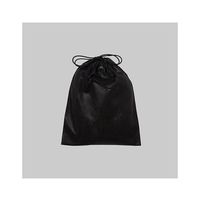 アズワン 不織布インナー巾着 黒 SS 63-1291-54 1箱(100枚)（直送品）