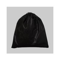 アズワン 不織布インナー巾着 黒 L 63-1291-60 1箱(100枚)（直送品）