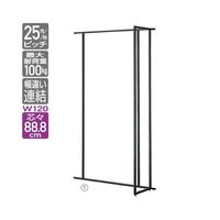 アズワン UR壁面タイプ W120×H210cm 【連結 】【ブラック枠×ダークブラウンパネル】 63-3366-45 1台（直送品）