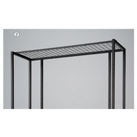 アズワン 【オプション】上部ネット【W90cm/ブラック枠用】 63-3367-22 1枚（直送品）