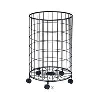 アズワン 円型バスケットワゴン 深型 黒 63-3373-48 1台（直送品）