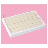 アズワン ウッドトレイ 台紙ディスプレイ台 M ホワイト 63-3374-31 1台（直送品）