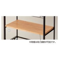 アズワン ハコマルシェワゴンW90cm用中間棚 D40cm RUS 63-3371-47 1セット（直送品）