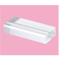 アズワン アクリルポップカード立て 大 5個 63-3377-58 1個(5個)（直送品）