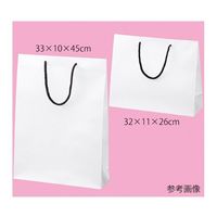 アズワン マット貼り紙袋 白 32×11×26cm 150枚 63-3385-63 1箱(150枚)（直送品）