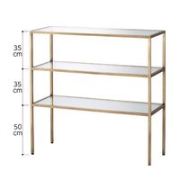 アズワン アンティークゴールド 3段スリムテーブル W120 63-3392-12 1台（直送品）