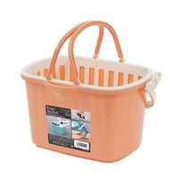 日本メデカルサイエンス 水切り付バケツ 10L オレンジ 63-5595-41 1個（直送品）
