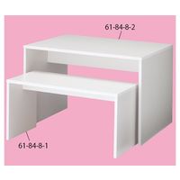 アズワン コの字ネストテーブル ホワイト W120 63-5728-31 1台（直送品）