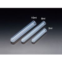 サンプラテック エコノプラスチック試験管(リムなし) 3mL φ12×60(500本) 28189 1組(500本) 64-3680-11（直送品）