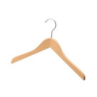 アズワン 木製 ハンガー 木地仕上 屈折型 W42cm 10本 63-5726-24 1セット(10本)（直送品）