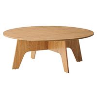 アズワン 木製ラウンドテーブル下段 φ120cm 63-5727-11 1台（直送品）
