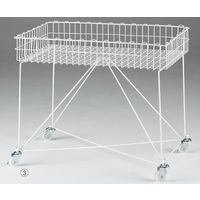 アズワン バスケットワゴン 白脚部強化 新仕様