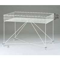 アズワン バスケットワゴン W90 白脚部強化 新仕様 63-5727-53 1台（直送品）