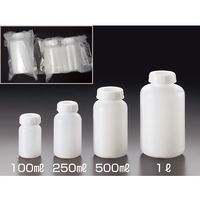 サンプラテック クリーンパックPEボトル(広口) 500ML(2本/組) 06678 1組(2本) 64-3686-09（直送品）