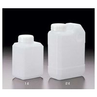 サンプラテック 角瓶C型(広口タイプ) 2L ※ケース販売(50本入) 02134c 1箱(50本) 64-3686-56（直送品）