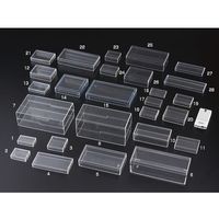 サンプラテック スチロール角型ケース No.3 ※ケース販売(50個入) 02263c 1箱(50個) 64-3691-19（直送品）