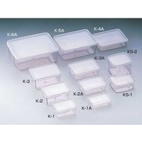 サンプラテック シール容器(角型) Kー1A (12個入) 02253 1組(12個) 64-3691-79（直送品）