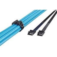 ヘラマンタイトン LPH275 フラットヘッドタイ クロ 100本 1セット(100本)（直送品）