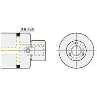 日研工作所 オイルホール付高送りカッタ用アーバ NBT50-FMH27-76-45 1式 62-3675-87（直送品）