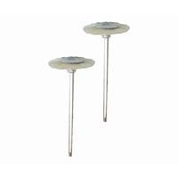 サンフレックス 白毛ブラシ ホイール型 φ19mm径(2本入) No.J-145 1袋(2本) 62-4940-97（直送品）