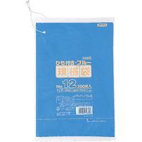 ジャパックス HD規格袋 紐付き No.12 青 厚み0.011mm HKB12 1冊(200枚)