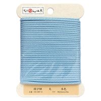 日本紐釦貿易 結び紐 水色 φ約2.5mm×10m DC1887-9 1セット(5巻)