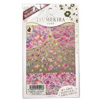 イングカワモト ツメキラ(TSUMEKIRA) ネイル用シール pinky flowers NN-PRD-508　3枚セット（直送品）