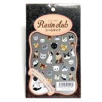 イングカワモト 【レジンクラブ】 猫 【両面】 UVレジン用シールパーツ RC-CAT-101　3枚セット（直送品）